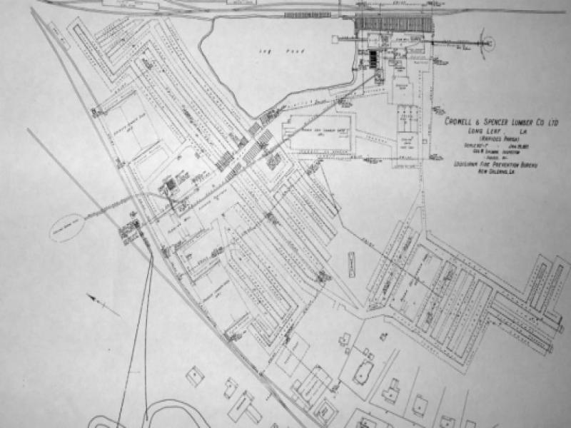 Southern Forest 1921 Mill Layout